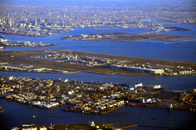 Haneda Airport Terminals, Sky Tree On Sight...