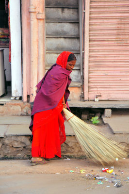 Brooming In Red