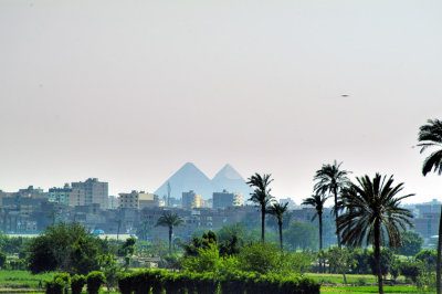 Pyramids Afar  