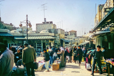 Busy Market Inside Old City 