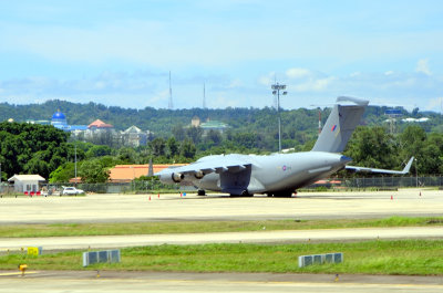 RAF C-17A  Globemaster III In Brunei