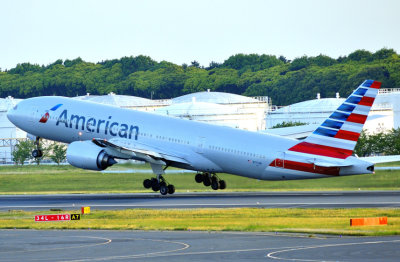 AA B-777/200, N771AN, TO Back to Dallas