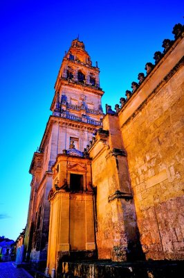 The Mosque/Cathedral Tower By Nightfall