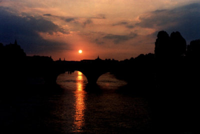 1998 Sunset on the Seine