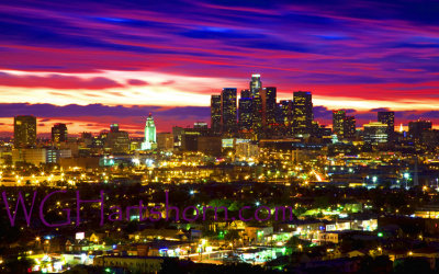 Los Angeles Fiery Sunset