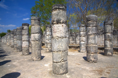 Group of a Thousand Columns Chichen Itza Mexico