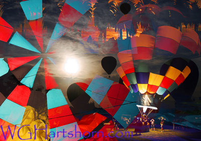 Balloon Festival Abstraction
