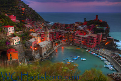 Cinque Terre Vernazza Twilight