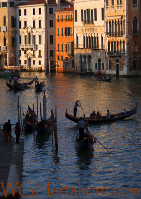 Venezia Grand Canal Gondoliers