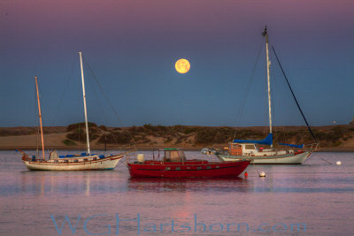 Morro Bay Moonset