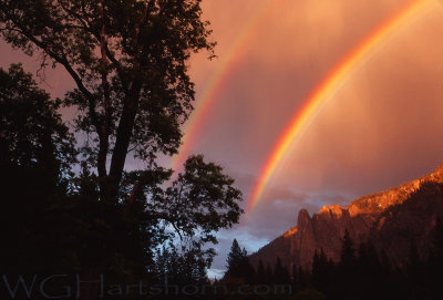 Yosemite Meadow Double Rainbow