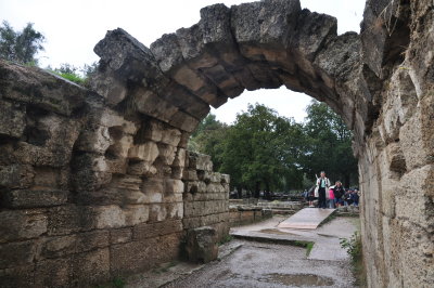 Entrance to ancient olympic stadium, Greece