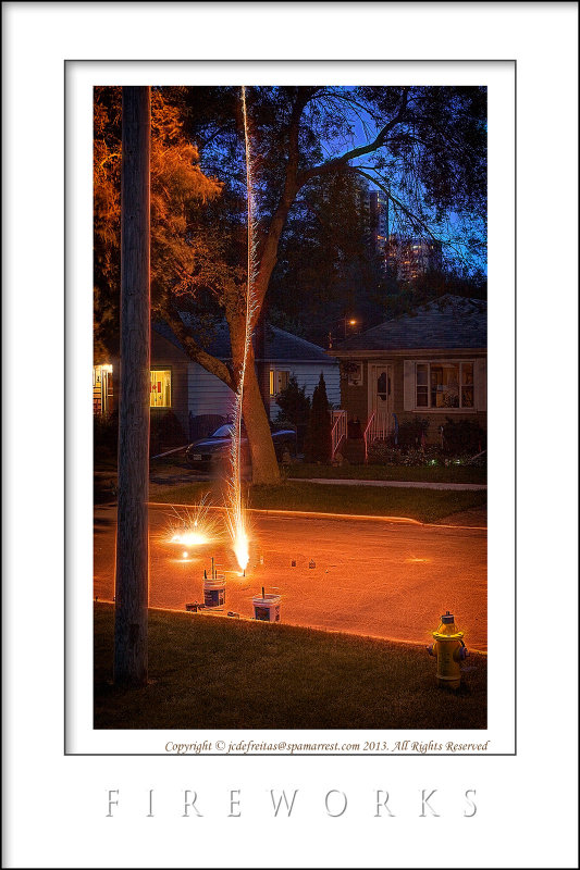 2013 - Canada Day Fireworks - Toronto, Ontario - Canada