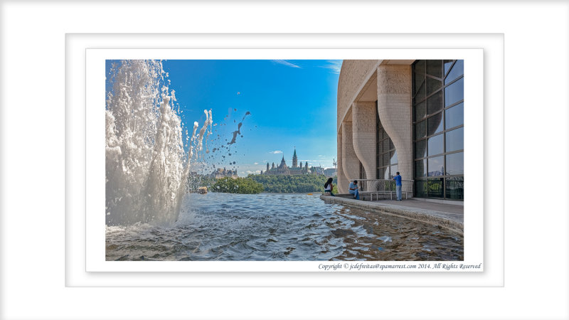 2014 - Parliament Hill (captured from Canadian Museum of History - Gatineau, Quebec)  - Ottawa, Ontario - Canada