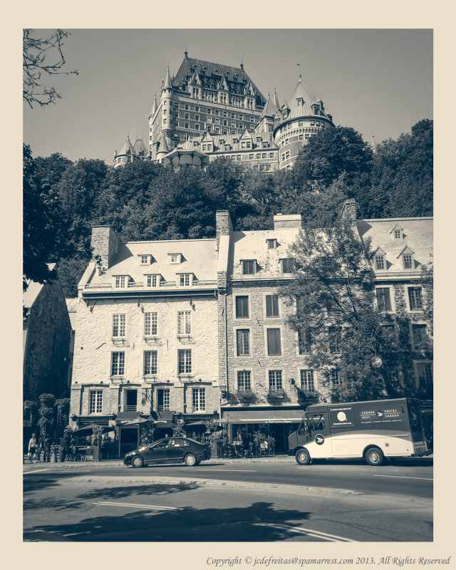 2014 - Fairmont Hotel - Le Chateau Frontenac from Lower Quebec City, Quebec - Canada