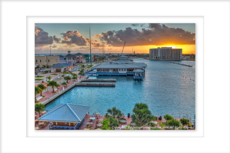2014 - Sunrise (South side of the hotel looking East from our room) Hotel Meliã Marina Varadero, Cuba