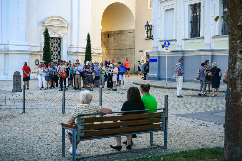 2016 - Viking River Cruise Travelers in Passau - Germany