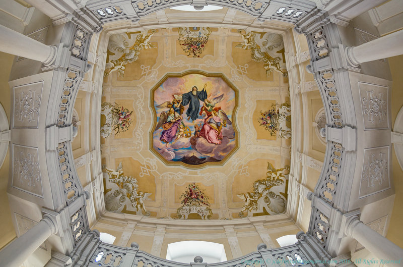 2016 - Ceiling at Melk Abbey, Melk - Austria