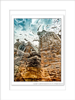 2014 - Rain coming down on the sunroof of my car - Toronto, Ontario - Canada