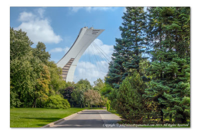 2014 - Olympic Stadium seen from Montreal Botanic Garden, Quebec - Canada