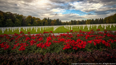 2015 - (Cities of Lights River Cruise) American Cemetery in Luxembourg City - Luxembourg
