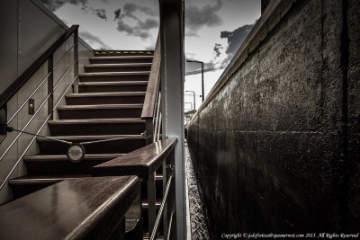 2015 - Aboard Viking Odin, Cities of Light River Cruise (Going through a river lock in Germany)