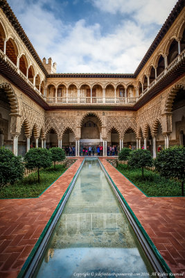 2016 - The Courtyard of the Maidens, Reales Alcázares de Seville - Spain (HDR)