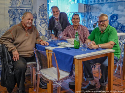 2016 - Paul, Dereck, Ken & John at Vila Adentro Restaurante - Faro, Algarve - Portugal