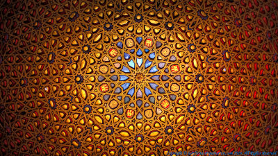 2016 - The Golden Ceiling of the Hall of Ambassadors, Reales Alcázares de Seville - Spain