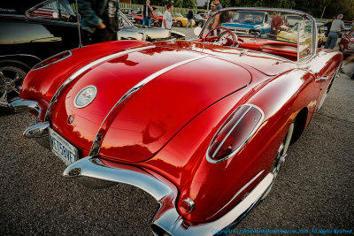 2016 - 58 Red Corvette, Rouge Valley Cruisers Night - Toronto, Ontario - Canada