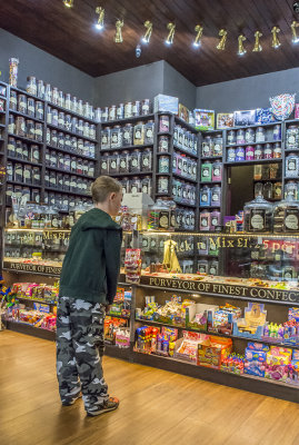 Kid in a sweet shop