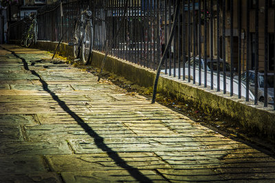 Bikes and shadows