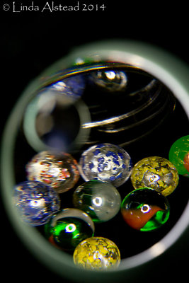 8th February 2014 - scrutinising my marbles
