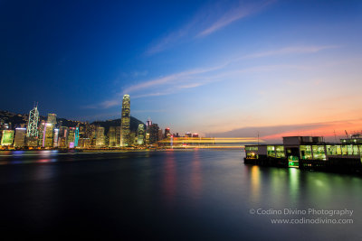 Cruise leaving Victoria Harbour