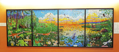 Four Natural Biomes Mosaic Mural by Michael Sweere