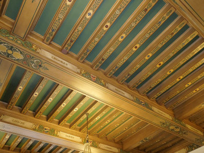 Beamed Ceiling of the Medical Library, Plummer Building