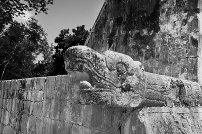 Detail at the Jaguar Temple