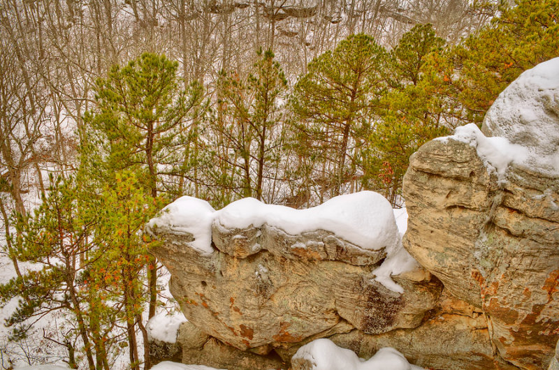 snow at Dome Rock