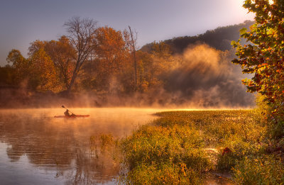 paddling in Mist II