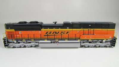 Early work in progress on BNSF 8500, a SD70ACe B-unit