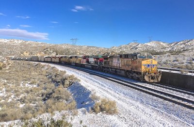 UP 5849, M-WCNP1-31 Cajon Pass, CA (12/31/14)