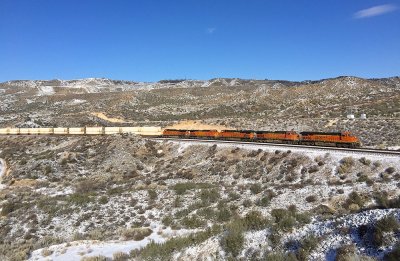 BNSF 7355, Z-LACWSP9-31 Cajon Pass, CA (12/31/14)