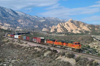 BNSF 7719 L-CAL0111-31 Kaiser Hauler Cajon Pass, CA (12/31/14)