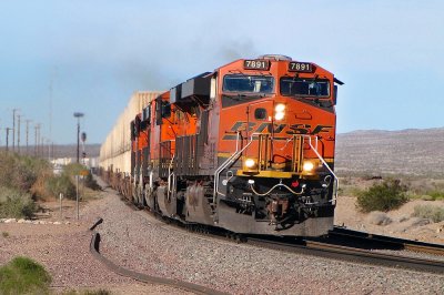 BNSF 7891 East (Z-LACWSP9-05L) at Klinefelter, CA. (2/5/15)