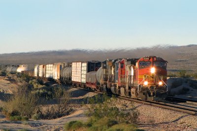 BNSF 5398 East (H-BARTEA1-05A) back at Klinefelter, CA. (2/5/15)