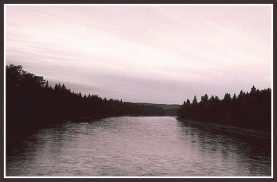 The Nechako River at Foothills Bridge,  Prince George