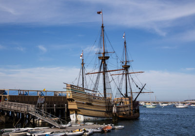 The Mayflower in Plymouth MA harbor