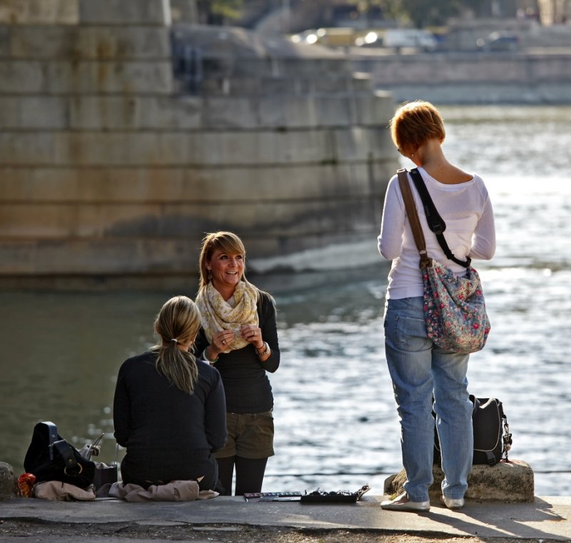 On the bank of the Danube River