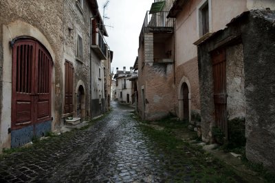 The almost empty streets of San Pio delle Camere