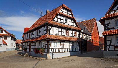 France - half-timbered houses